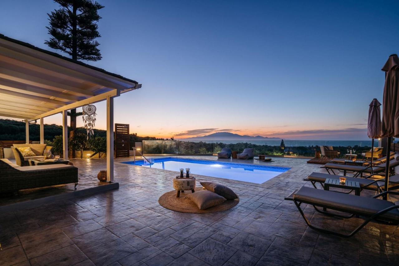 Villa Venia - Cozy Escape With Scenic Sew View, By Zantewize Tragaki Exteriör bild
