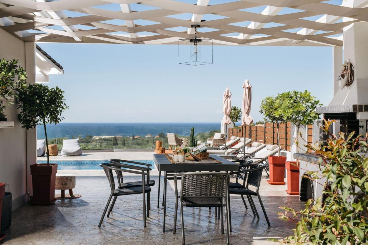 Villa Venia - Cozy Escape With Scenic Sew View, By Zantewize Tragaki Exteriör bild