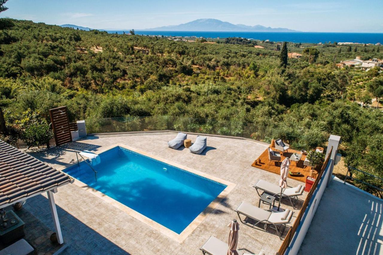Villa Venia - Cozy Escape With Scenic Sew View, By Zantewize Tragaki Exteriör bild