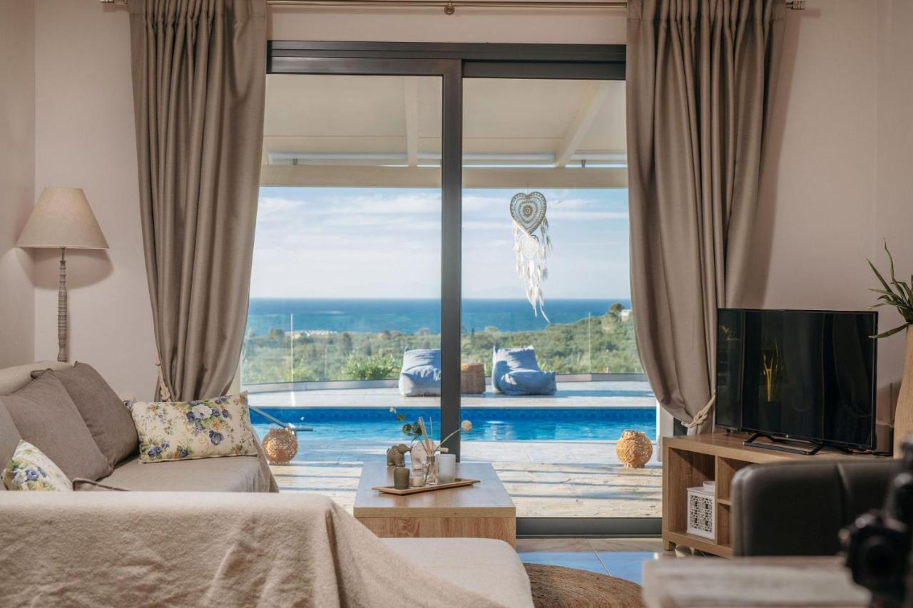 Villa Venia - Cozy Escape With Scenic Sew View, By Zantewize Tragaki Exteriör bild
