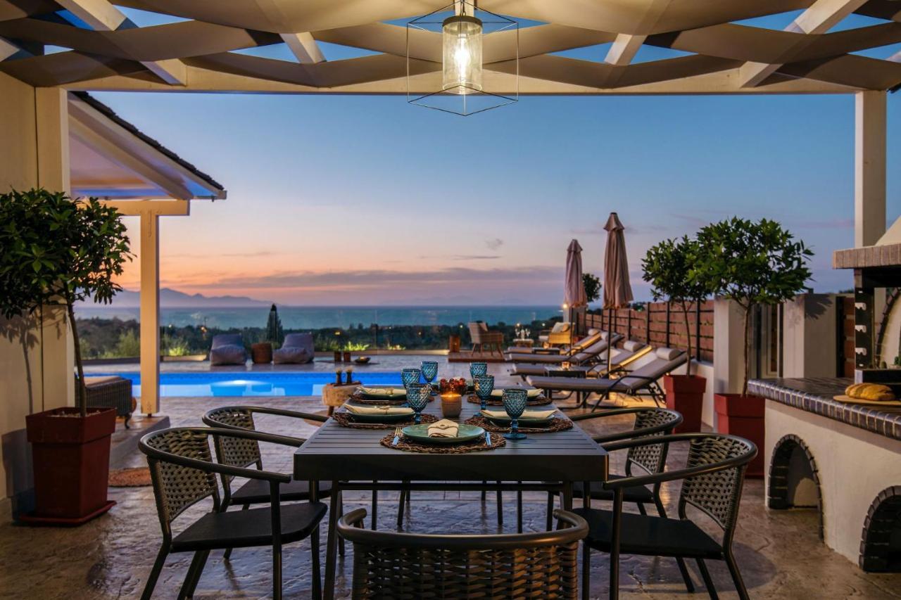 Villa Venia - Cozy Escape With Scenic Sew View, By Zantewize Tragaki Exteriör bild